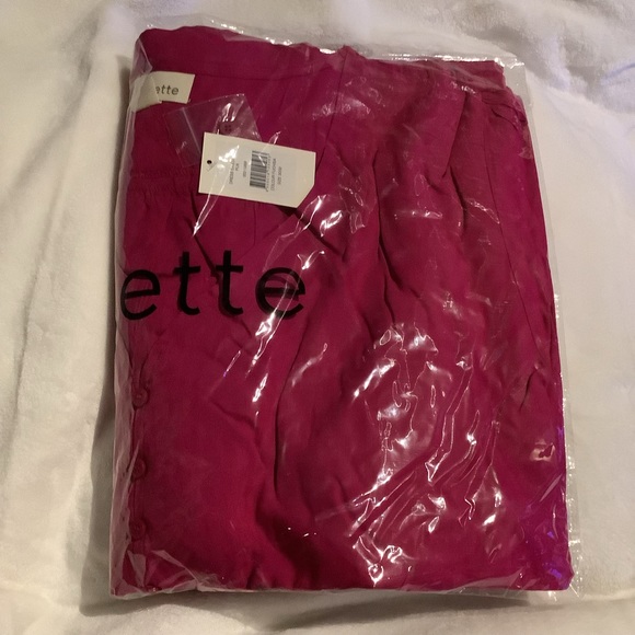 LORALETTE 30/32W Fuchsia Endless Sun Plain w/ Pockets Midi Dress W99.10 - Picture 5 of 6